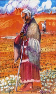 Navajo Grandmother, by Gerald Nailor